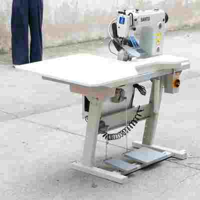 Flatbed Industrial Sewing Machine 750W Sleeve Setting Machine With 8mm Presser Foot Lift