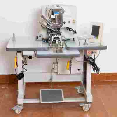 2 Button Feeder Industrial Button Sewing Machine With Electronic Thread Clipper