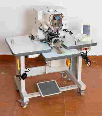 High Speed Electronic Button Hole Machine With Automatic Dual Button Feeding
