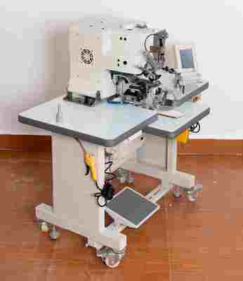High Speed Electronic Button Hole Machine With Automatic Dual Button Feeding