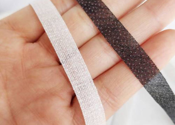 60-80g/M2 Black Cotton Interfacing Strip For Garment Reinforcement