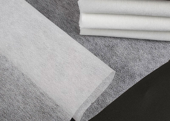 30-50g/M2 Light Weight Cotton Interlining Fabric For Thin Knits